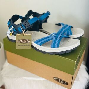 KEEN Terradora II Strappy Open Toe Sandal, Comfort Hiking Blue, Size 11, NWT